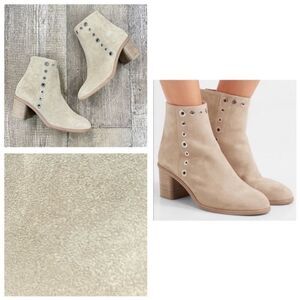 Rag & Bone Willow Boots In Sand Suede Grommets